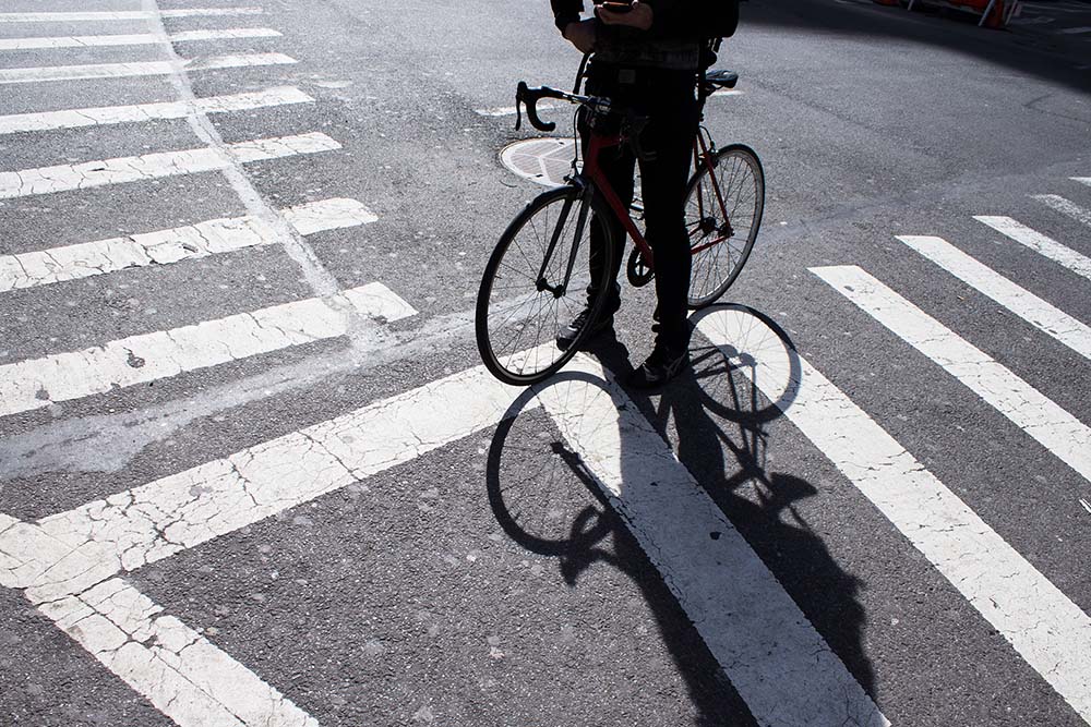 Example of a vulnerable road user